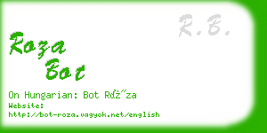 roza bot business card